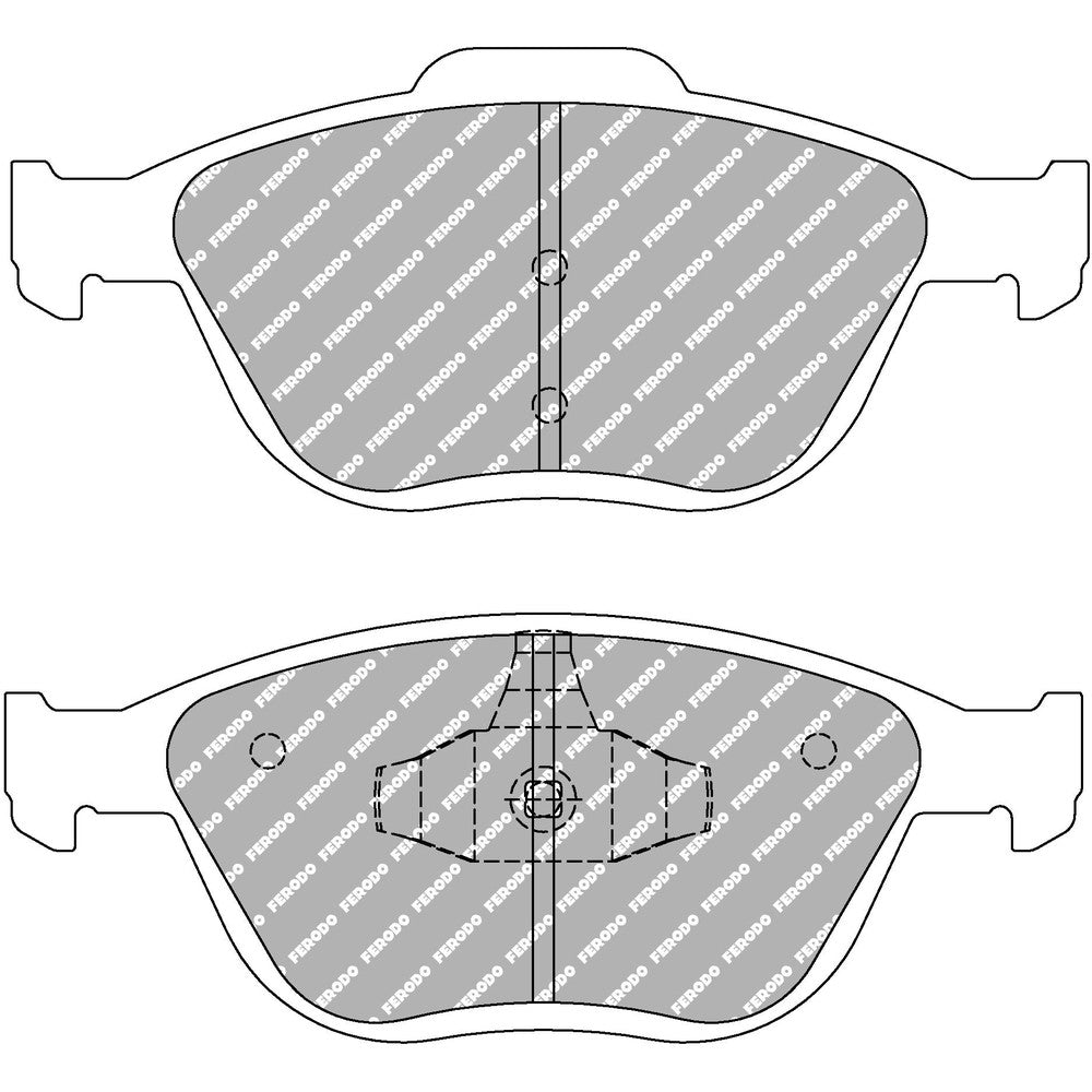 Ferodo DS Performance Brake Pads 156.5mm x 62mm FDS1568 - Front