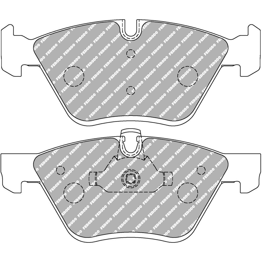 Ferodo DS Performance Brake Pads 155.3mm x 63.5mm FDS1773 - Front