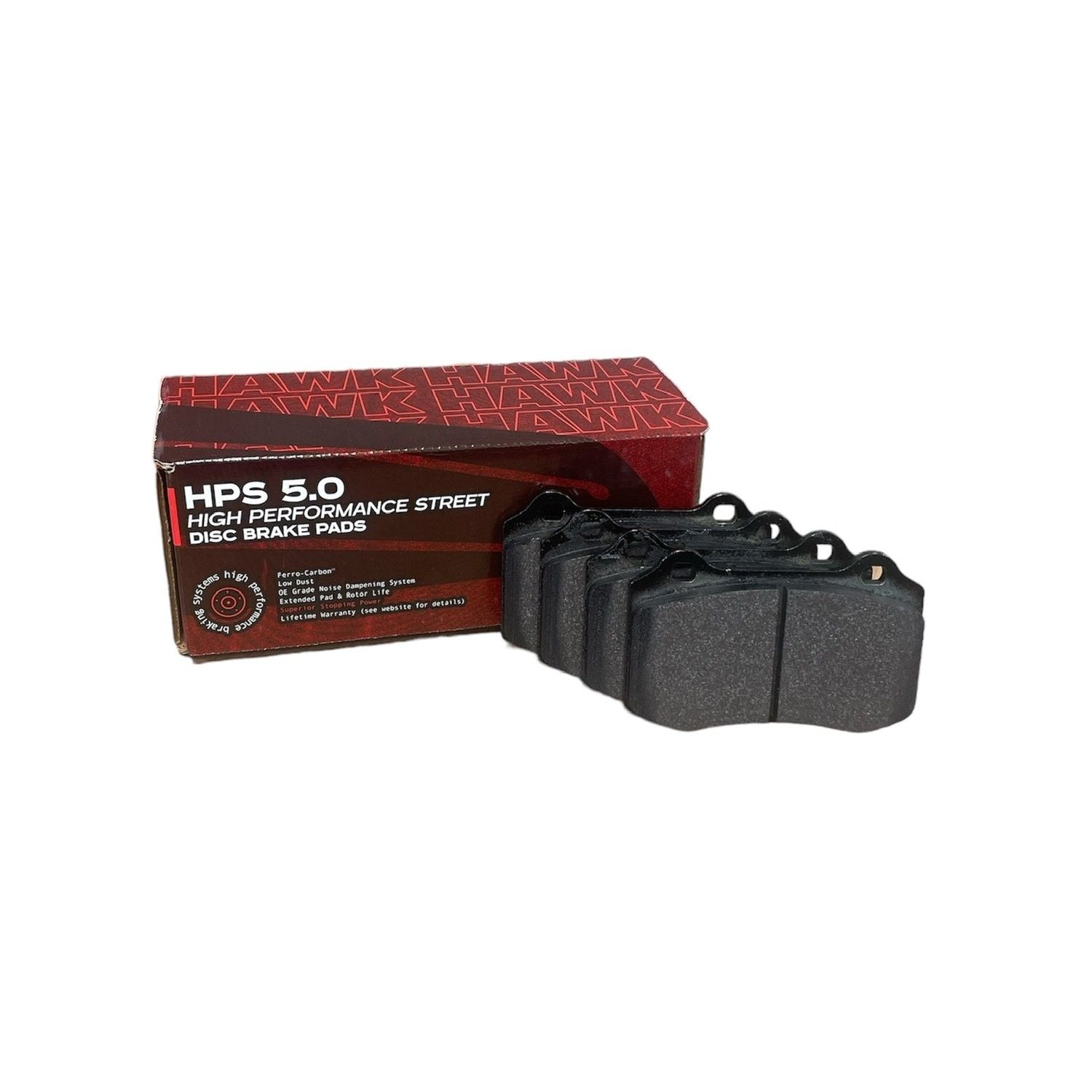 HAWK HPS 5.0 Brake Pads 110mm x 69mm HWK-HB194B.570 - Rear
