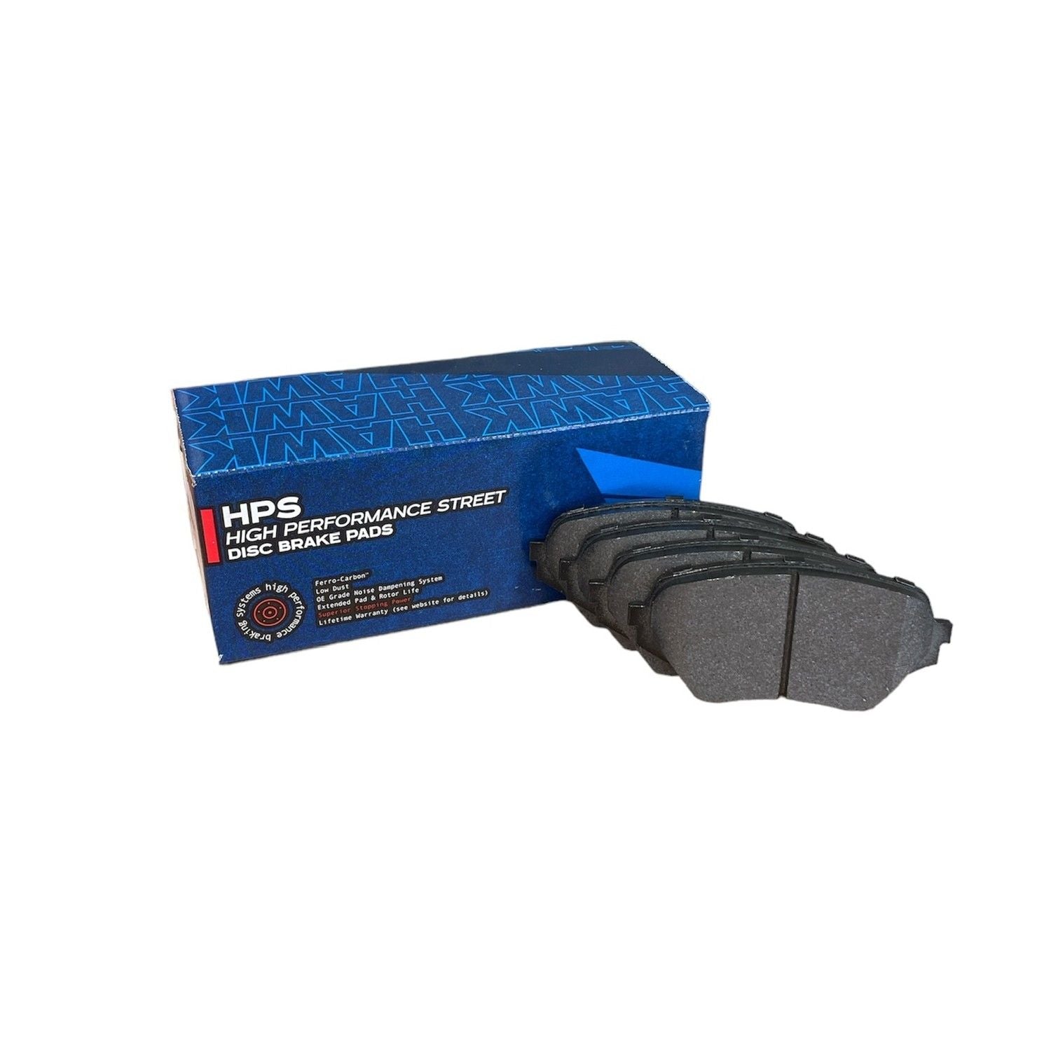 HAWK HPS Brake Pads 123mm x 57mm HWK-HB522F.565 - Front