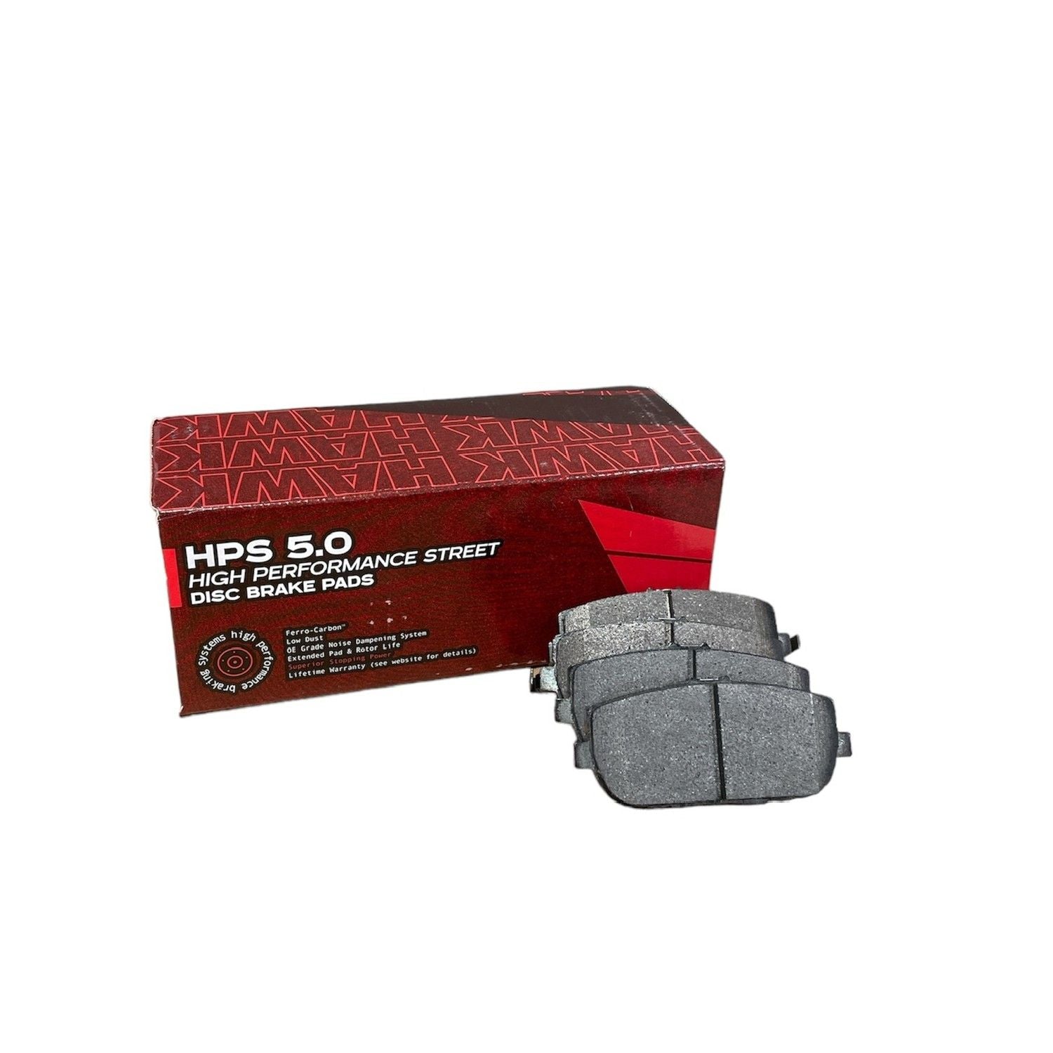 HAWK HPS 5.0 Brake Pads 99mm x 43mm HWK-HB523B.539 - Rear