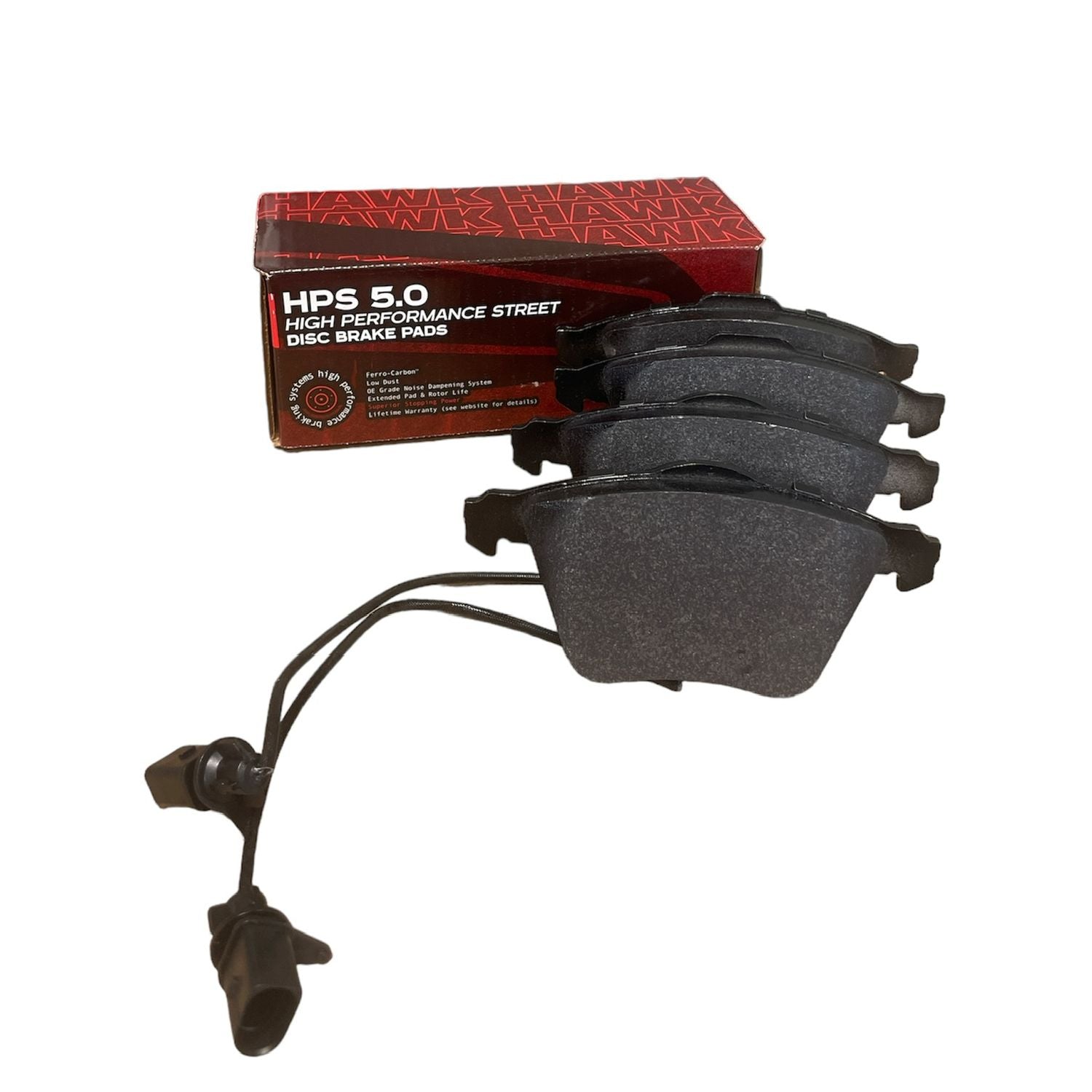 HAWK HPS 5.0 Brake Pads 155mm x 73mm HWK-HB538B.760 - Front
