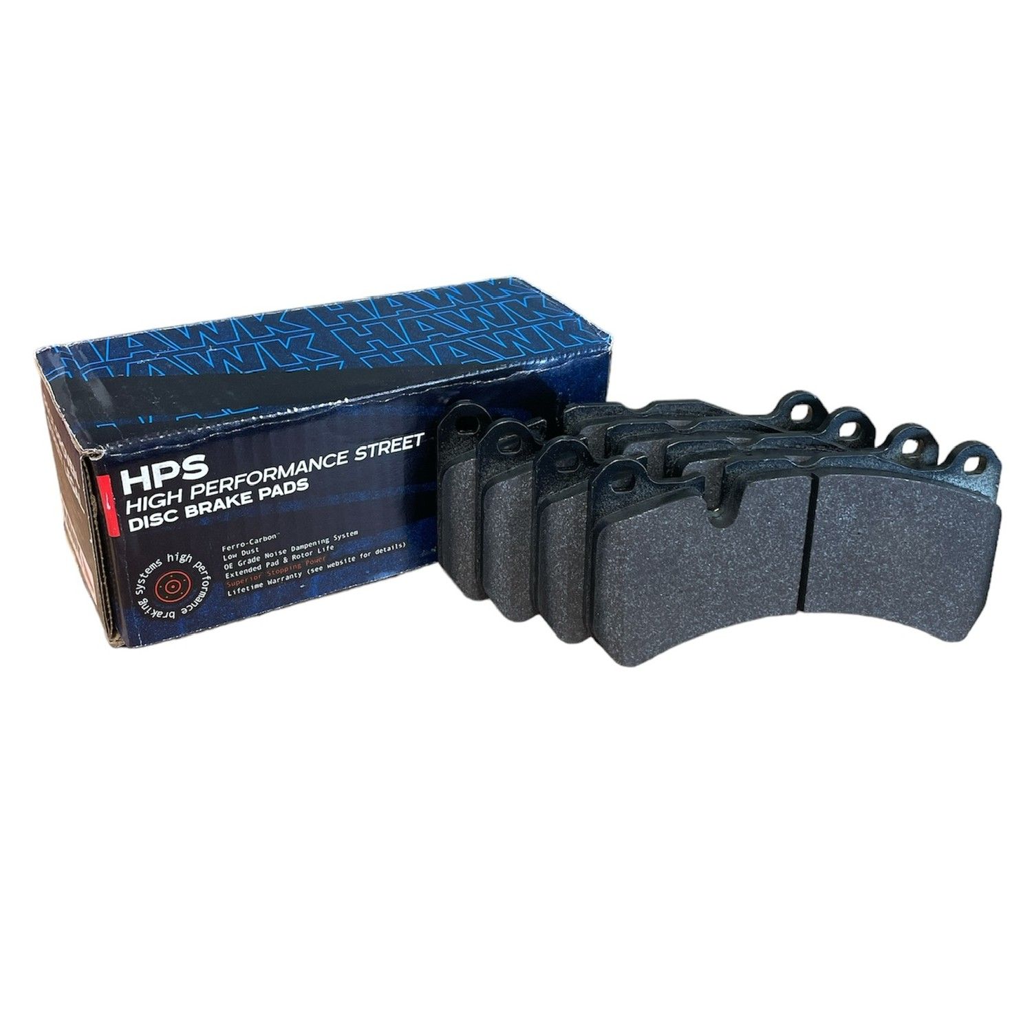 HAWK HPS Brake Pads 165mm x 81mm HWK-HB616F.607 - Front