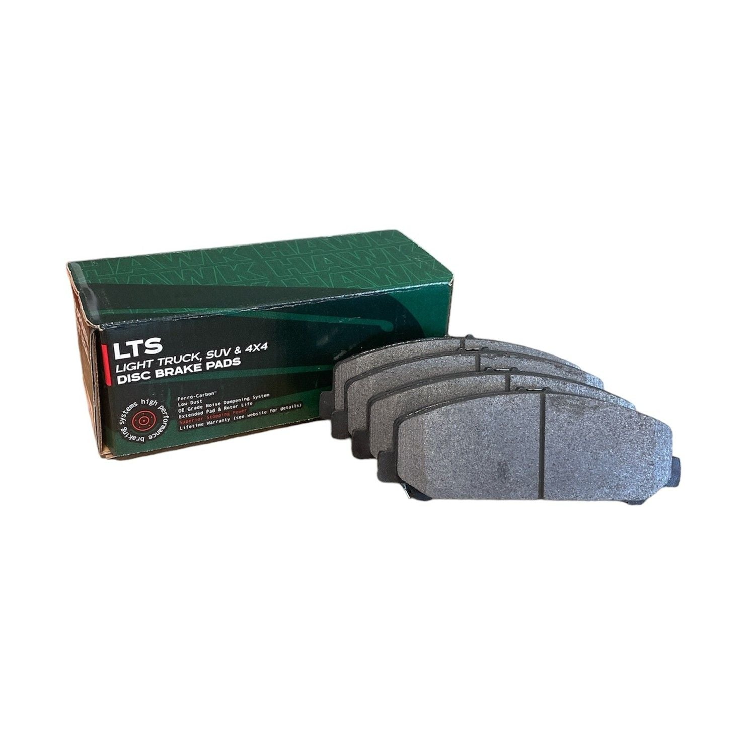 HAWK LTS Brake Pads 170mm x 62mm HWK-HB620Y.703 - Front