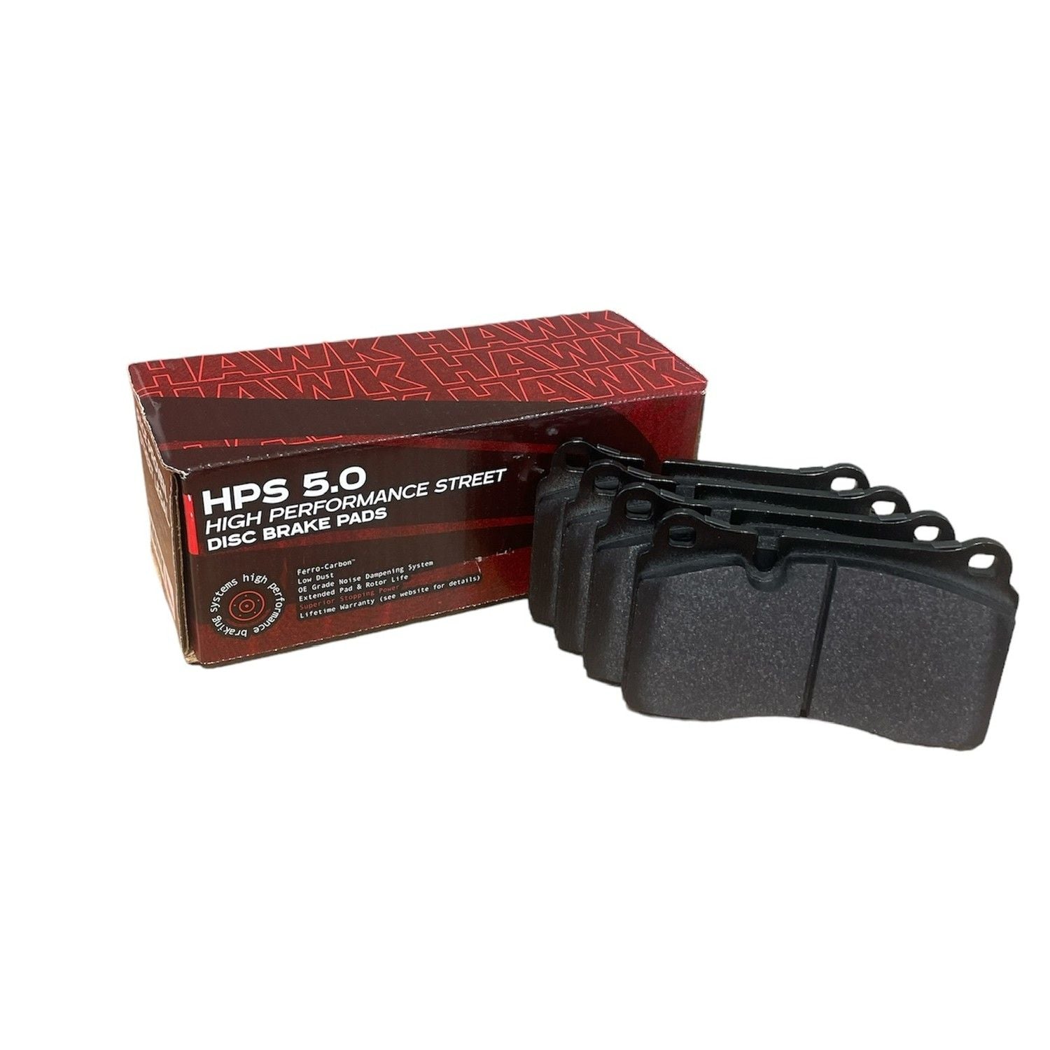 HAWK HPS 5.0 Brake Pads 131mm x 77mm HWK-HB632B.586 - Rear