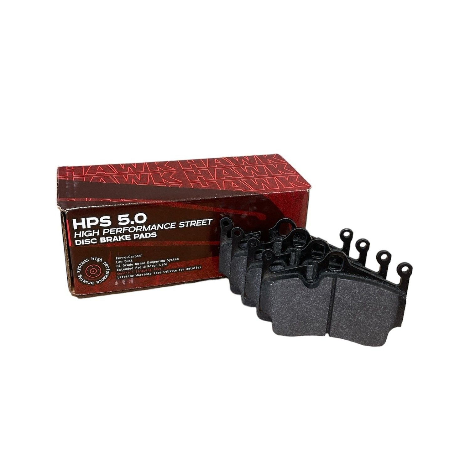 HAWK HPS 5.0 Brake Pads 114mm x 73mm HWK-HB665B.577 - Rear