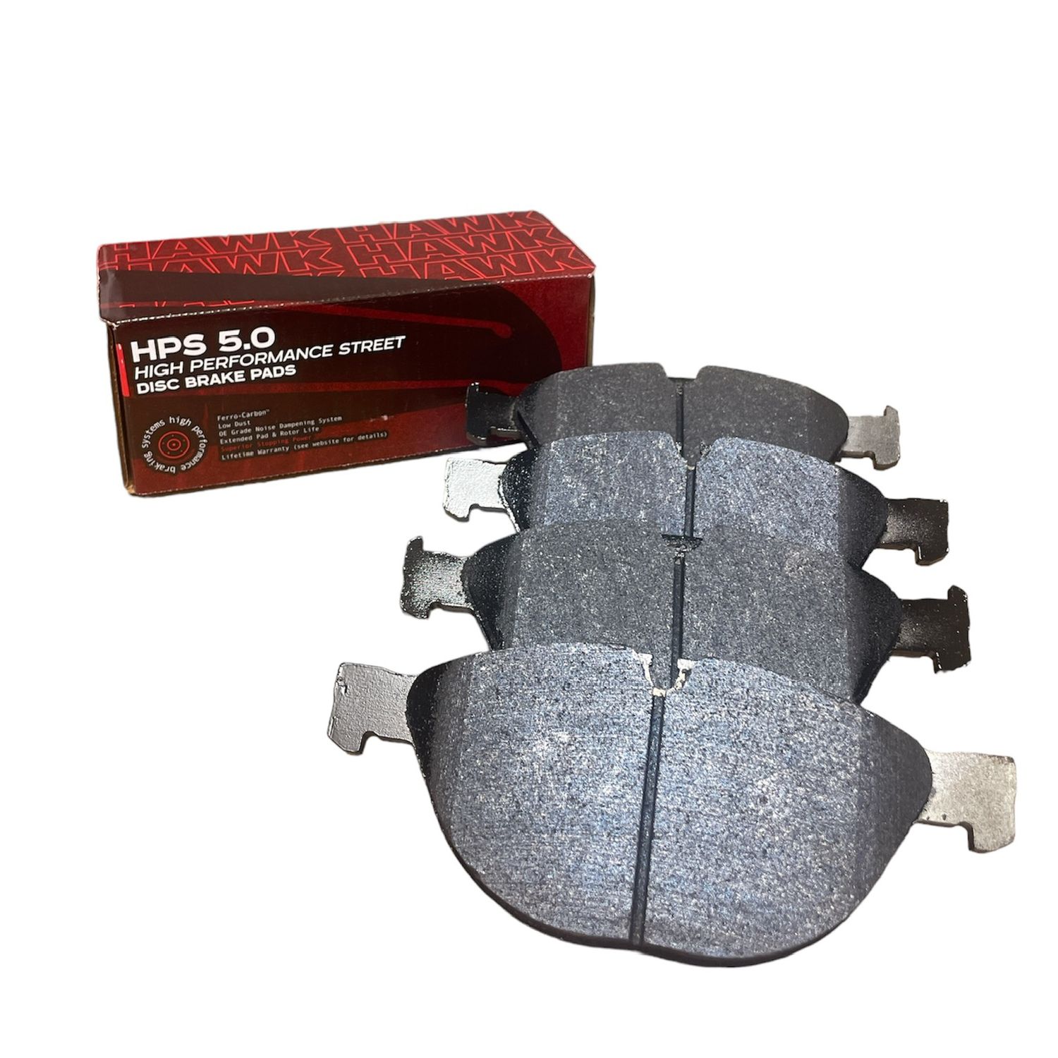 HAWK HPS 5.0 Brake Pads 193mm x 79mm HWK-HB676B.780 - Front