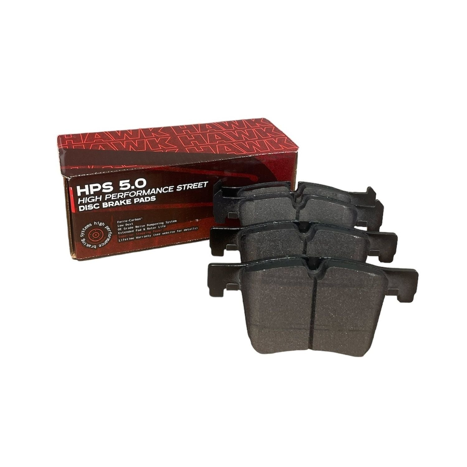 HAWK HPS 5.0 Brake Pads 148mm x 70mm HWK-HB748B.723 - Front