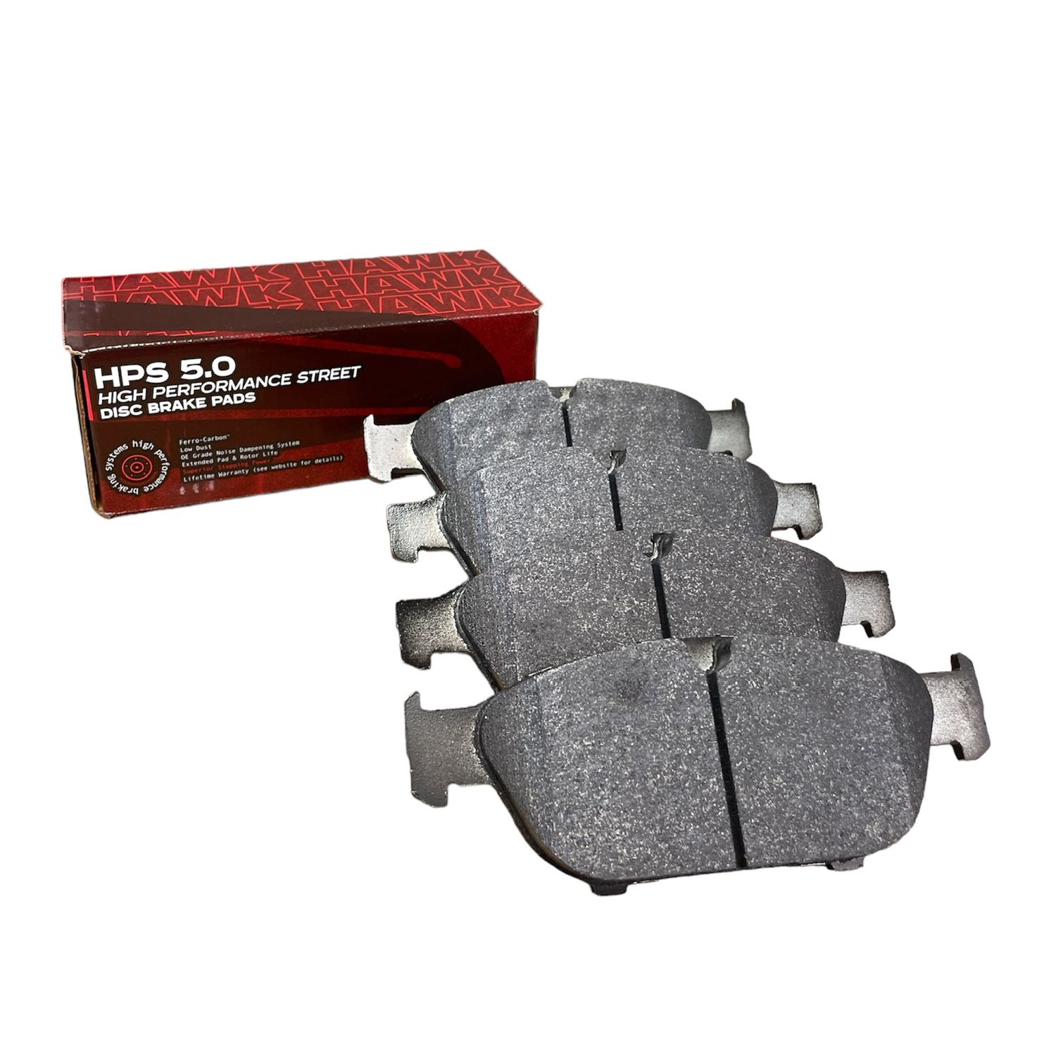 HAWK HPS 5.0 Brake Pads 193mm x 71mm HWK-HB757B.758 - Front