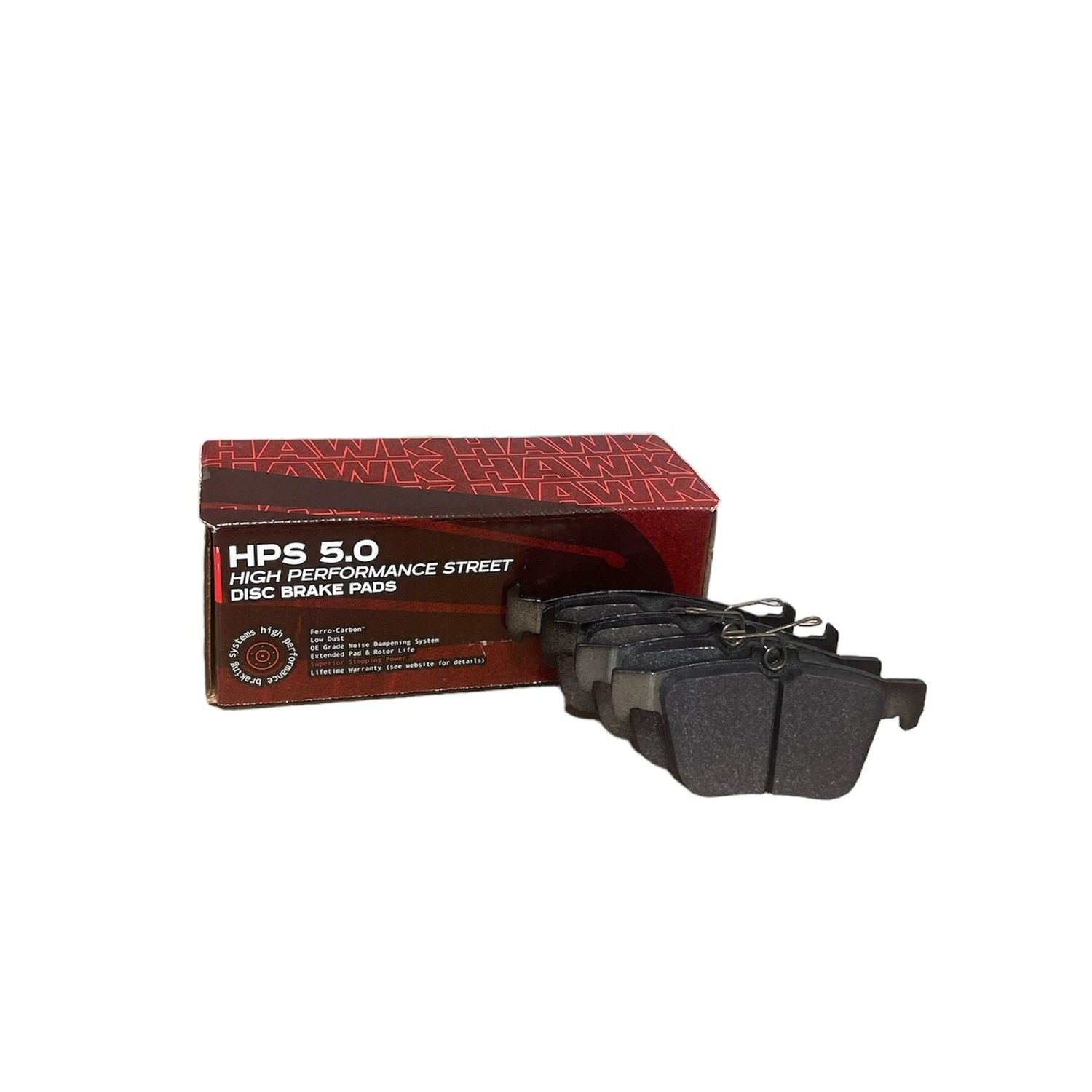 HAWK HPS 5.0 Brake Pads 123mm x 62mm HWK-HB789B.600 - Rear