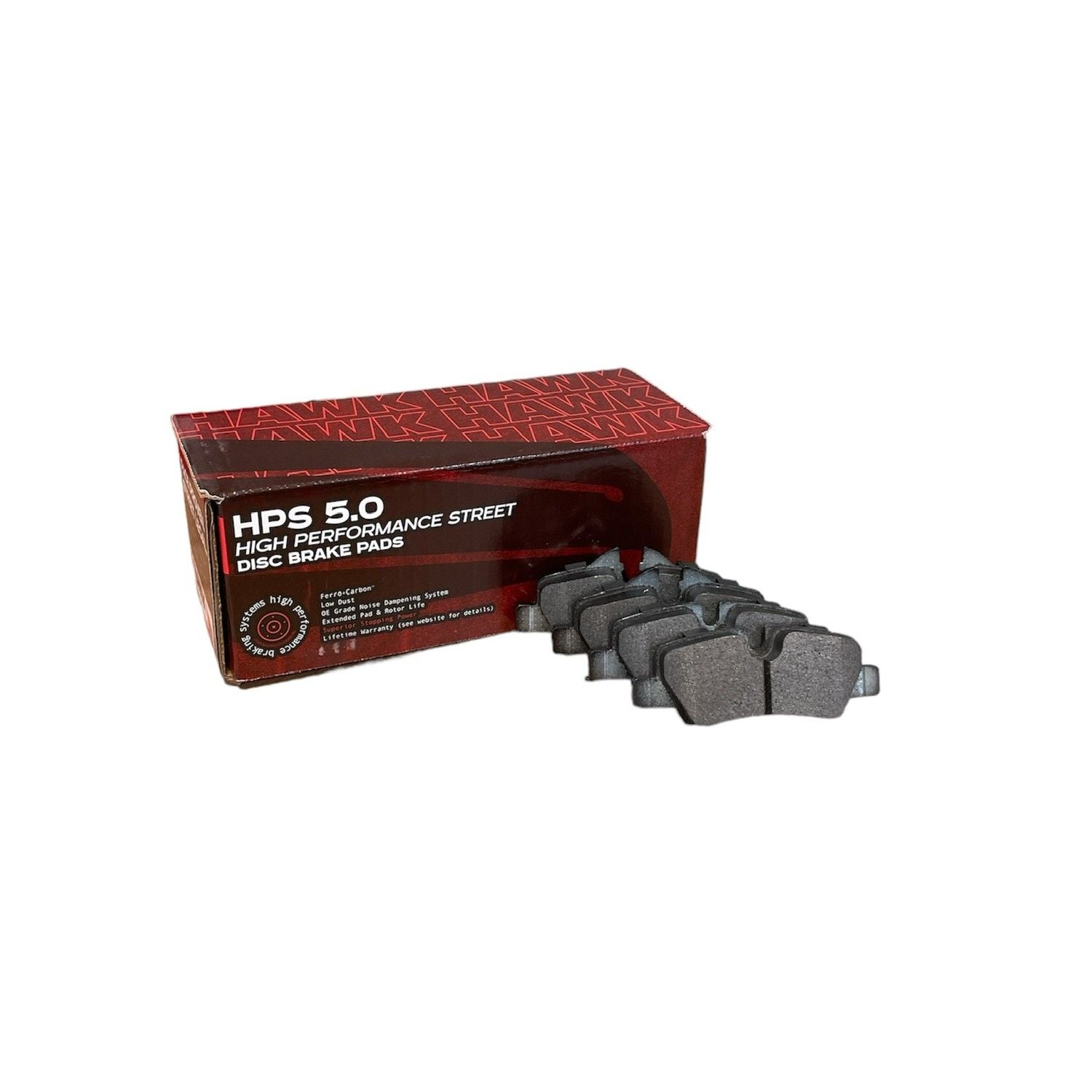 HAWK HPS 5.0 Brake Pads 100mm x 45mm HWK-HB837B.621 - Rear