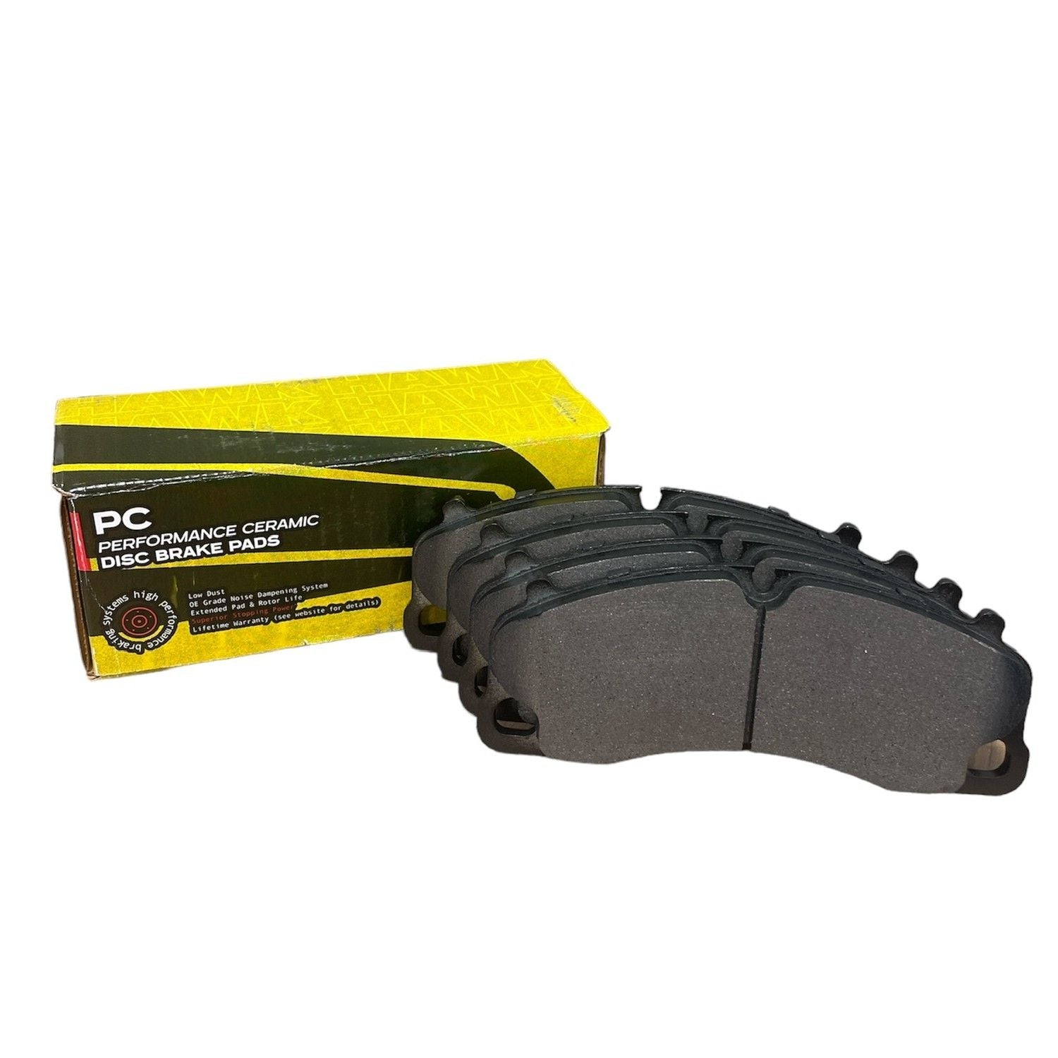 HAWK PC Brake Pads 198mm x 80mm HWK-HB905Z.646 - Front