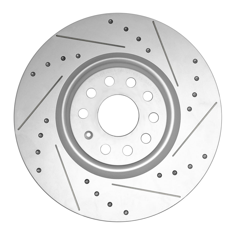 Probite Predator+ Vented Brake Discs with Grooves and Dimples 5x120 345mm PRPD1474 - Rear Pair