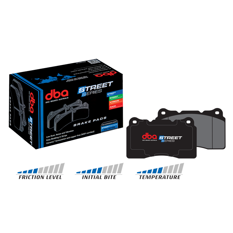 DBA Street Series Ceramic Brake Pads 183.1mm x 63.5mm DB15038SS - Front