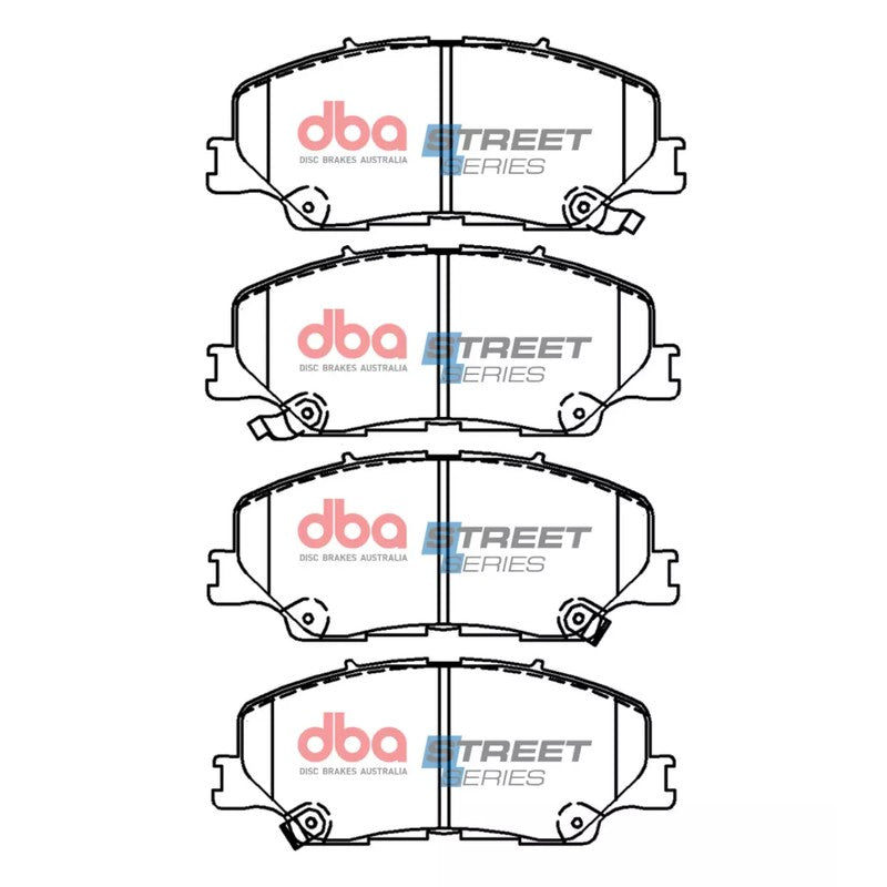 DBA Street Series Ceramic Brake Pads 122.2mm x 50.6mm DB15074SS - Front