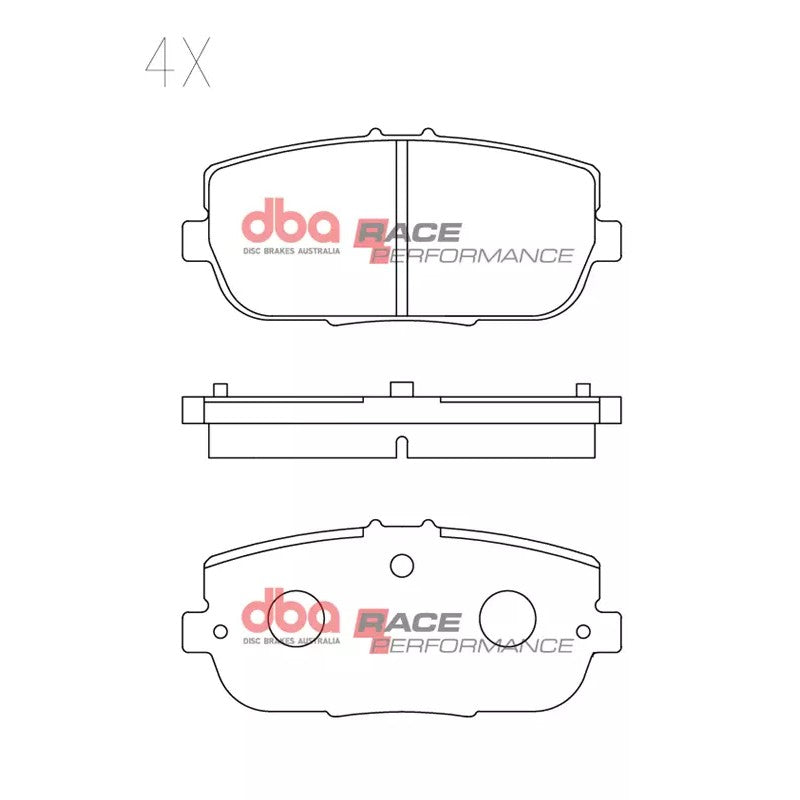DBA Race Performance Brake Pads 99.1mm x 44.4mm DB2064RP - Rear