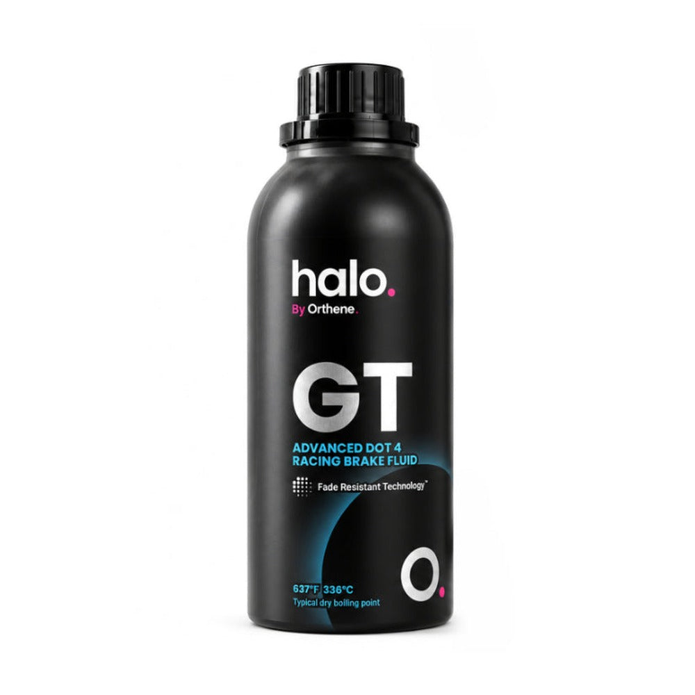 Halo by Orthene GT advanced DOT 4 racing brake fluid 600ml bottle, 336°C typical dry boiling point
