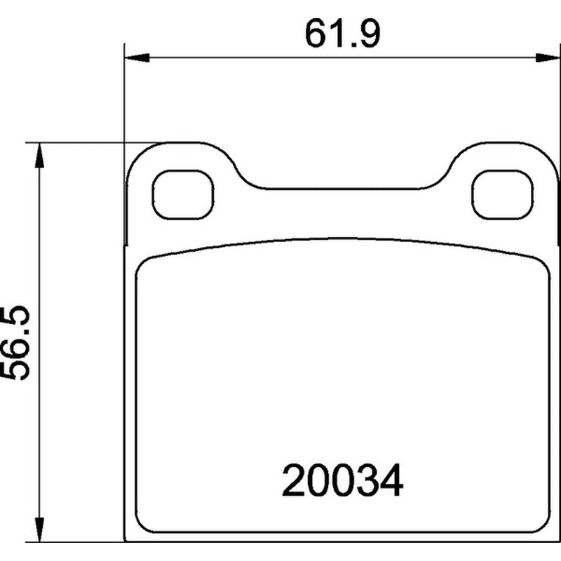 Mintex Racing MRM1802 Brake Pads 61.9mm x 56.5mm MDB1002MRM1802