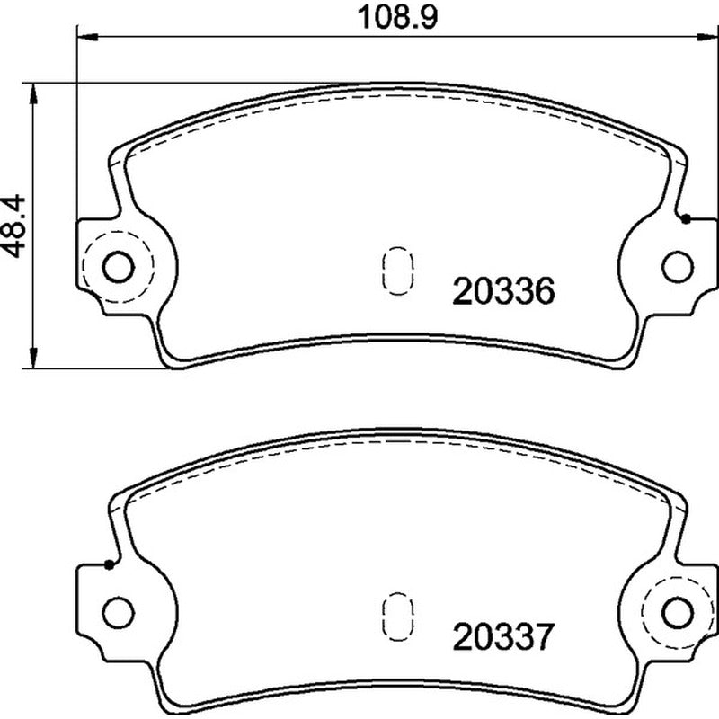 Mintex Racing MRM1802 Brake Pads 108.9mm x 48.4mm MDB1065MRM1802 - Rear