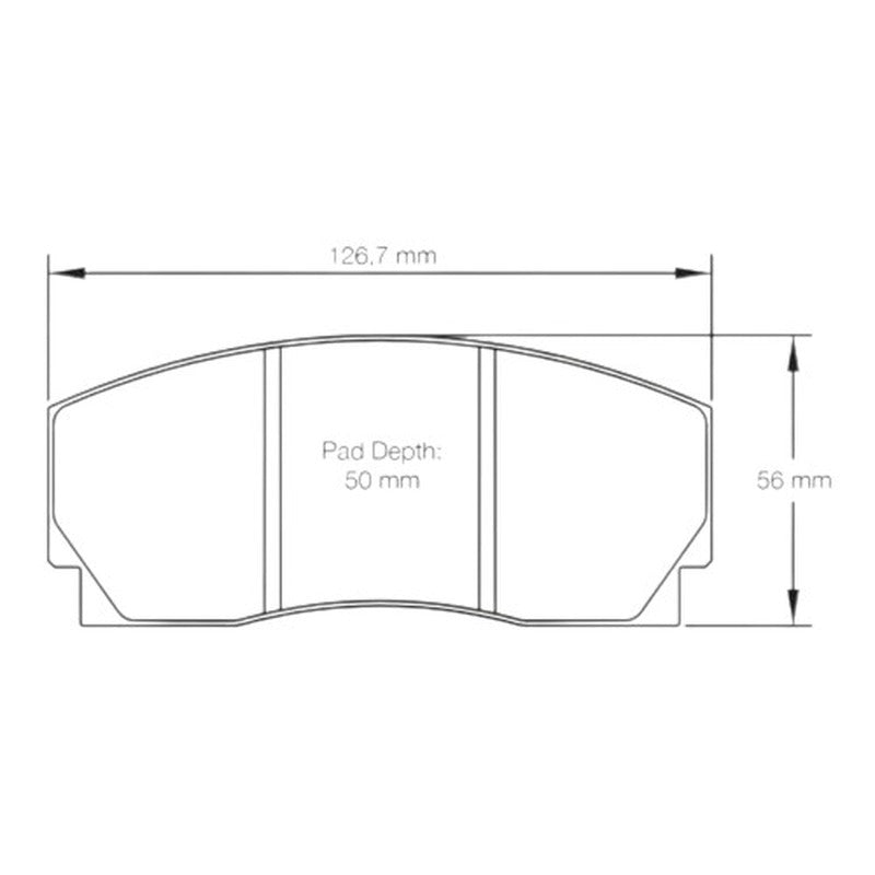 Mintex Racing F4R Brake Pads 126.8mm x 55.9mm 1201F4R16.50