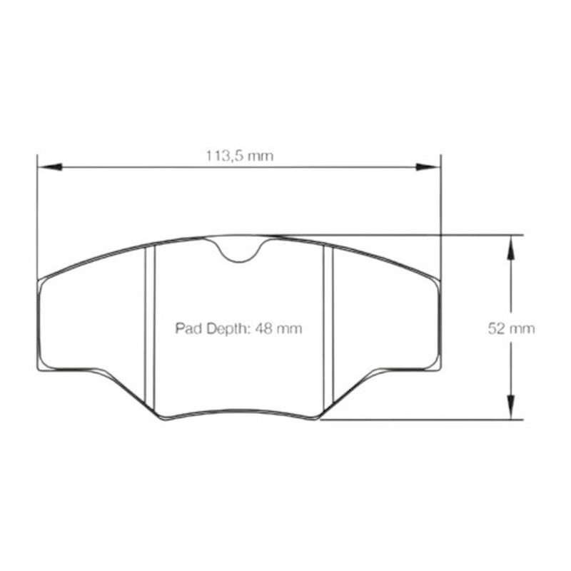 Mintex Racing F4R Brake Pads 113.5mm x 52mm 1284F4R16.00