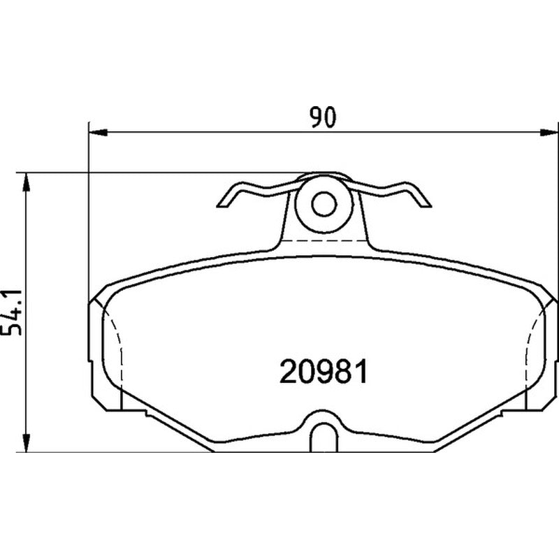 Mintex Racing F4R Brake Pads 90mm x 54.1mm 1287F4R13.75 - Rear