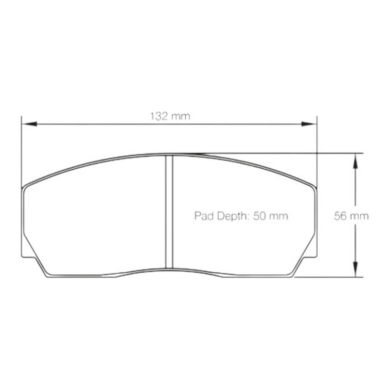 Mintex Racing F4R Brake Pads 132.3mm x 55.8mm 1292F4R16.75