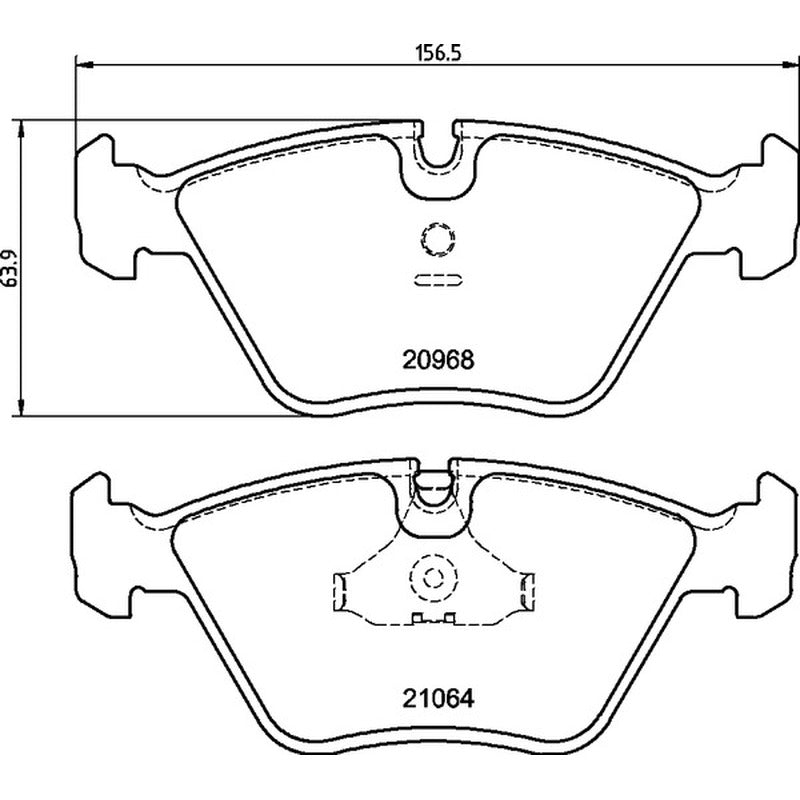 Mintex Racing F3R Brake Pads 156.5mm x 63.9mm 1393F3R20.30 - Front