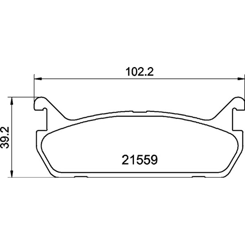 Mintex Racing MRM1801 FR Brake Pads 102.1mm x 39.1mm MDB1414FR - Rear