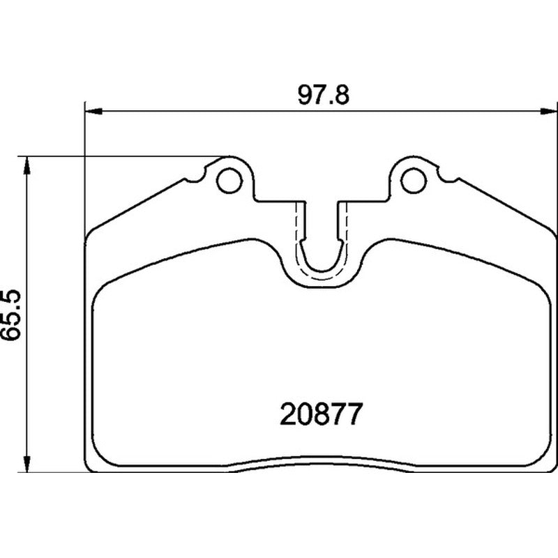 Mintex Racing M1144 Brake Pads 97.9mm x 65.7mm MDB1992M1144