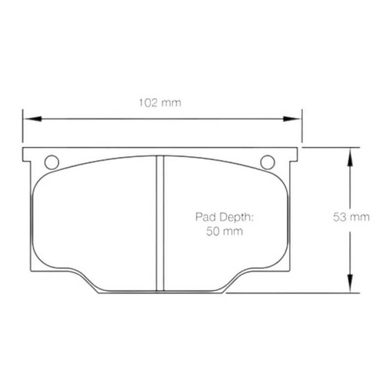Mintex Racing M1144 Brake Pads 100mm x 53.3mm MDB1541M1144