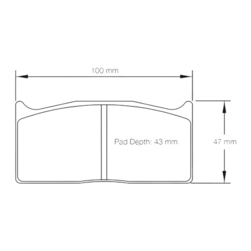 Mintex Racing F6R Brake Pads 99.6mm x 46.6mm 1553F6R20.00