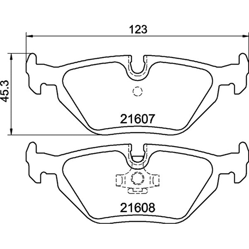 Mintex Racing MRM1802 Brake Pads 123mm x 45.3mm MDB1572MRM1802 - Rear