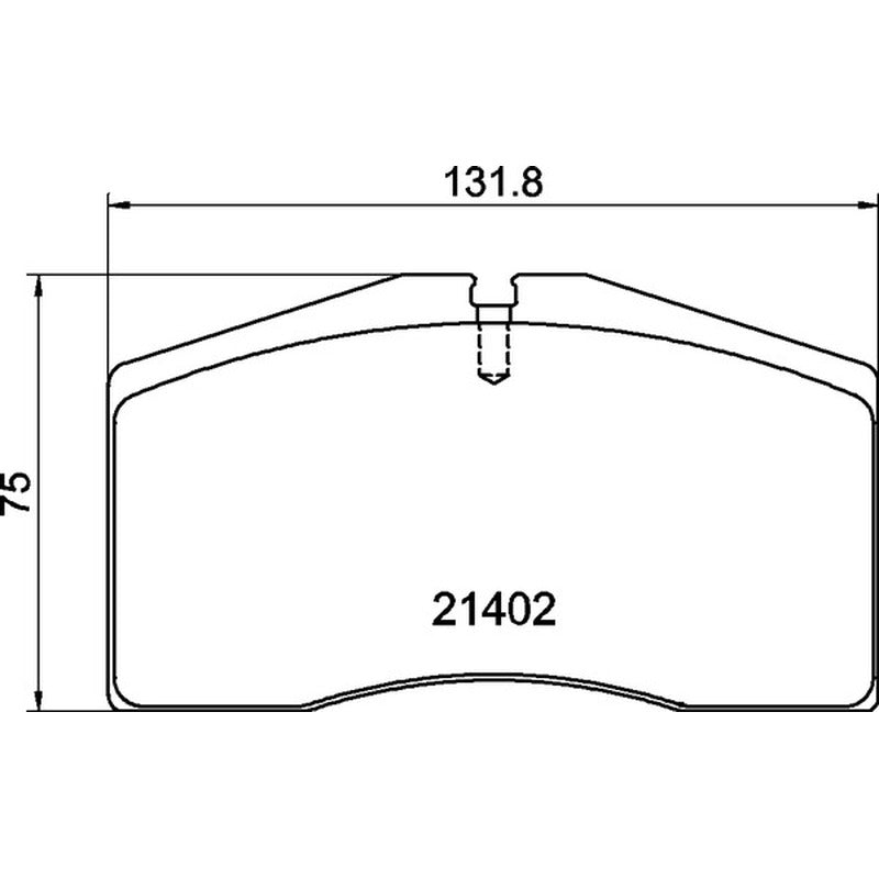 Mintex Racing M1144 Brake Pads 131.8mm x 75mm MDB1860M1144 - Front