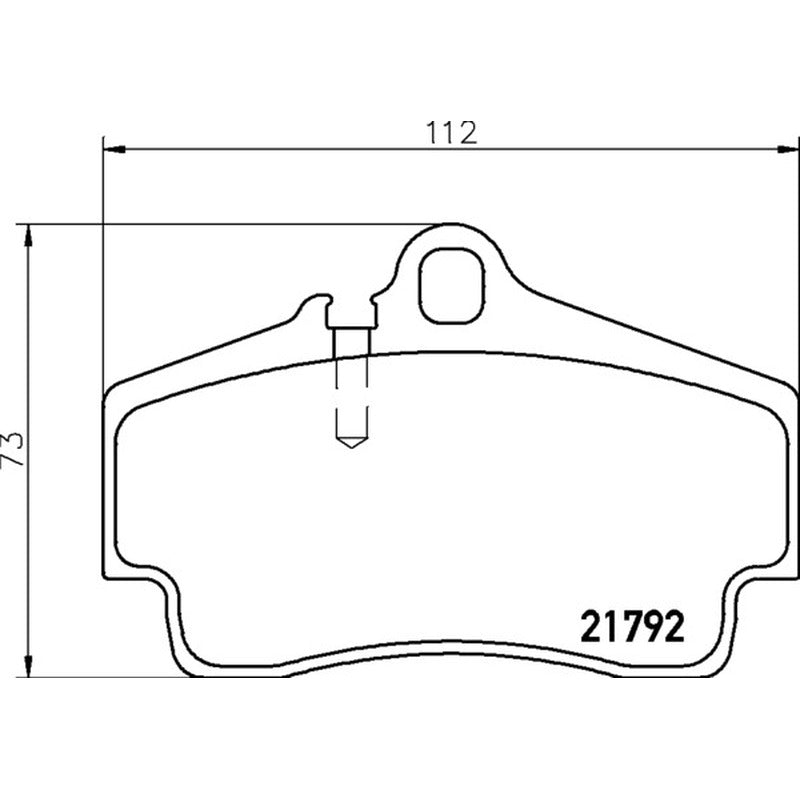 Mintex Racing F2R Brake Pads 112mm x 73mm 1874F2R15.50 - Rear