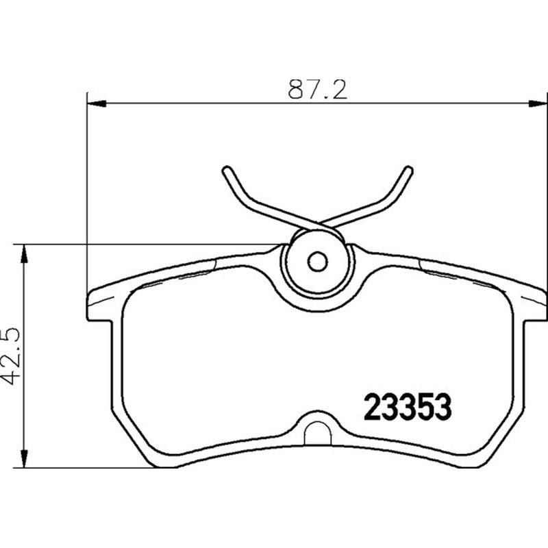 Mintex Racing MRM1802 Brake Pads 87.2mm x 42.5mm MDB1959MRM1802 - Rear