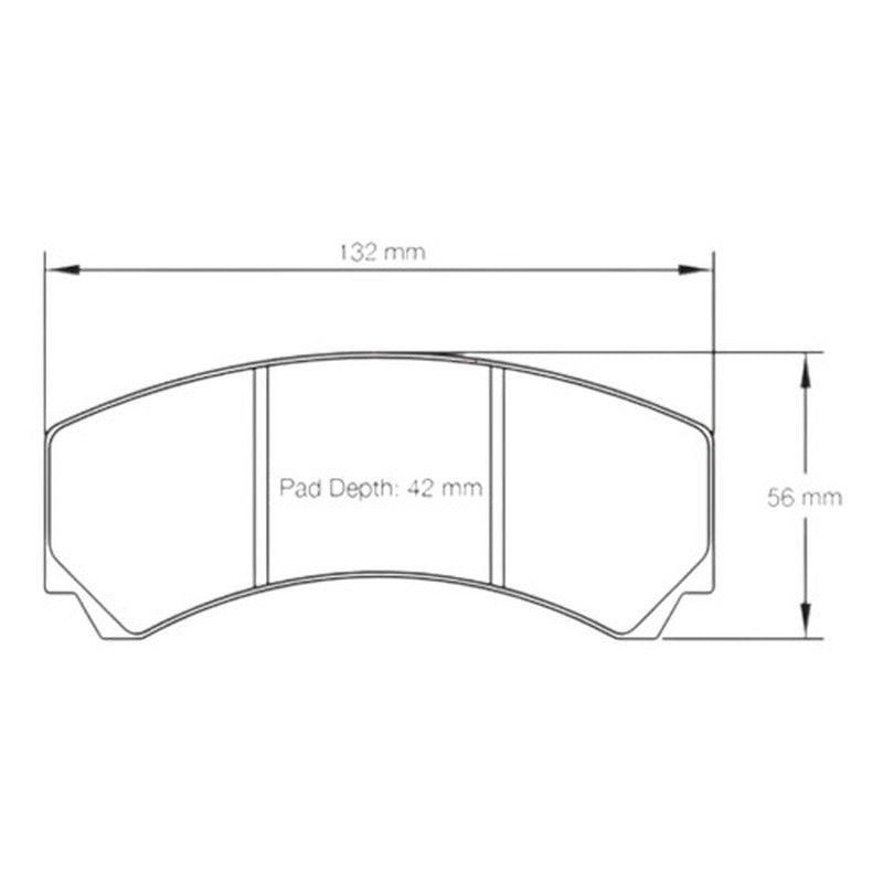 Mintex Racing F6R Brake Pads 132.3mm x 55.8mm 1970F6R16.75