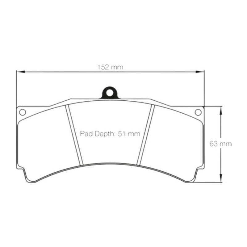 Mintex Racing M1155 Brake Pads 152mm x 63mm MDB1977M1155