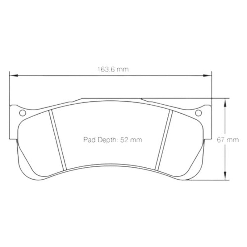 Mintex Racing F3R Brake Pads 163.6mm x 67mm 1980F3R29.00