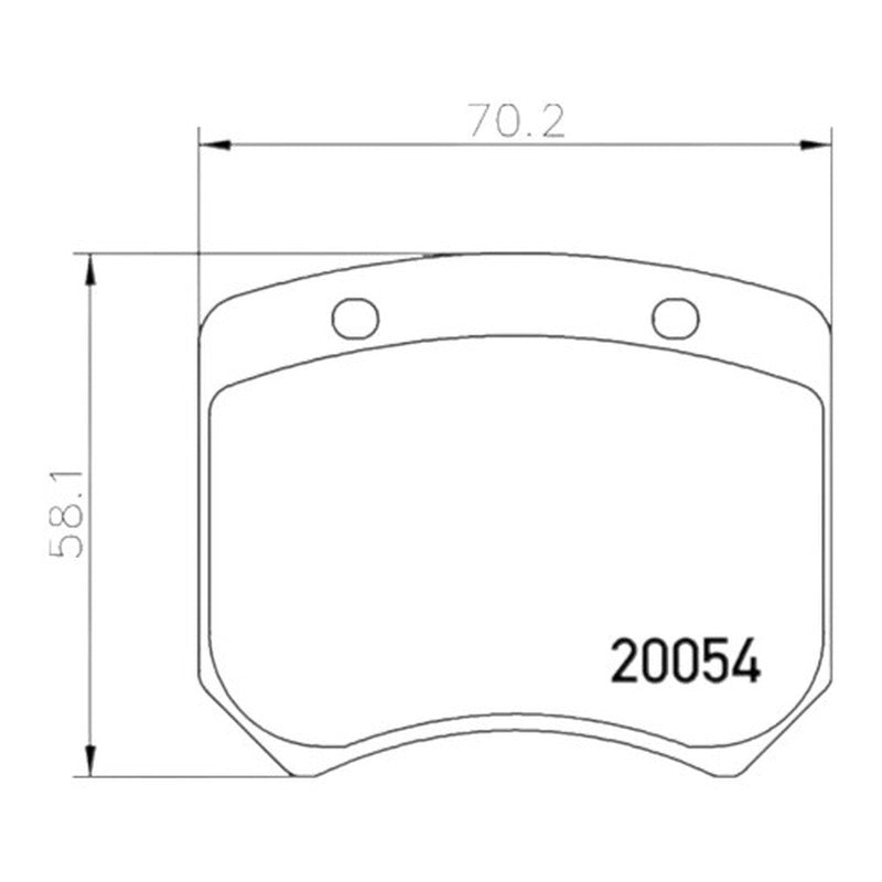 Mintex Racing F4R Brake Pads 70.2mm x 58.1mm 20F4R14.50