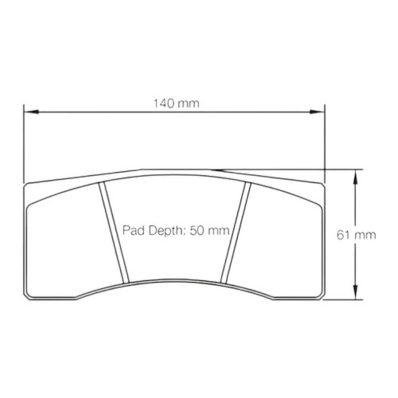 Mintex Racing F6R Brake Pads 140mm x 61mm 2022F6R18.00