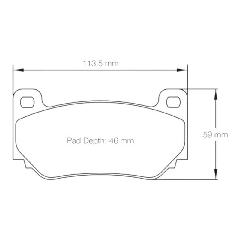 Mintex Racing F4R Brake Pads 113.5mm x 59mm 2027F4R16.00