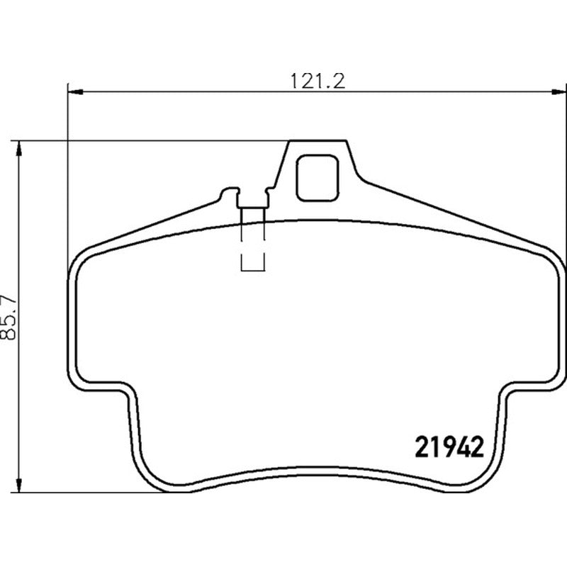 Mintex Racing F2R Brake Pads 121.2mm x 85.8mm 2038F2R17.70