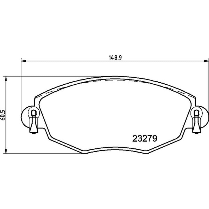 Mintex Racing MRM1801 FR Brake Pads 148.8mm x 60.5mm MDB2062FR - Front