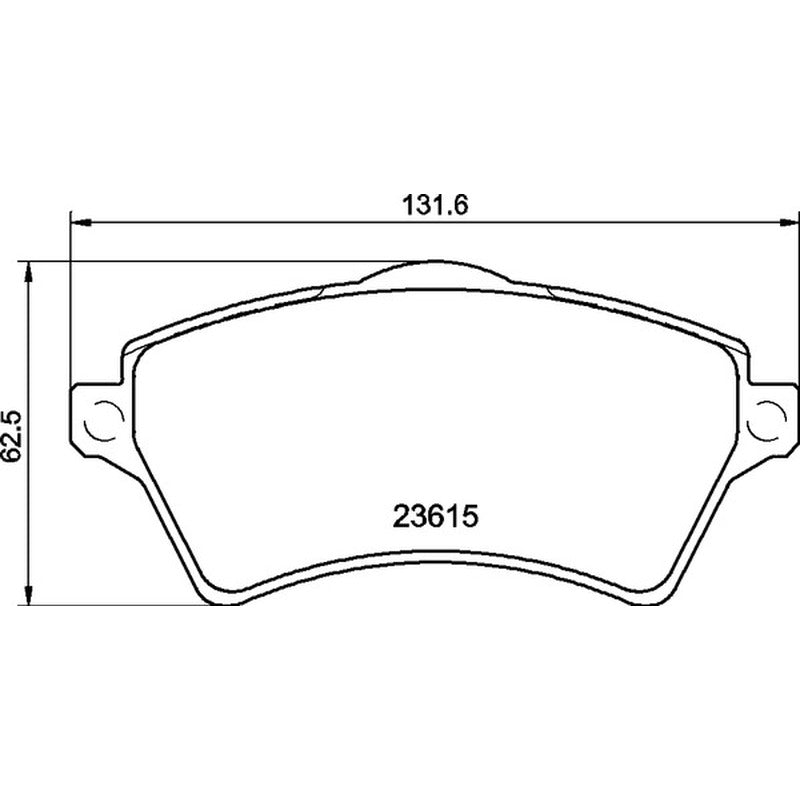 Mintex Racing M1144 Brake Pads 131.6mm x 62.3mm MDB2152M1144 - Front