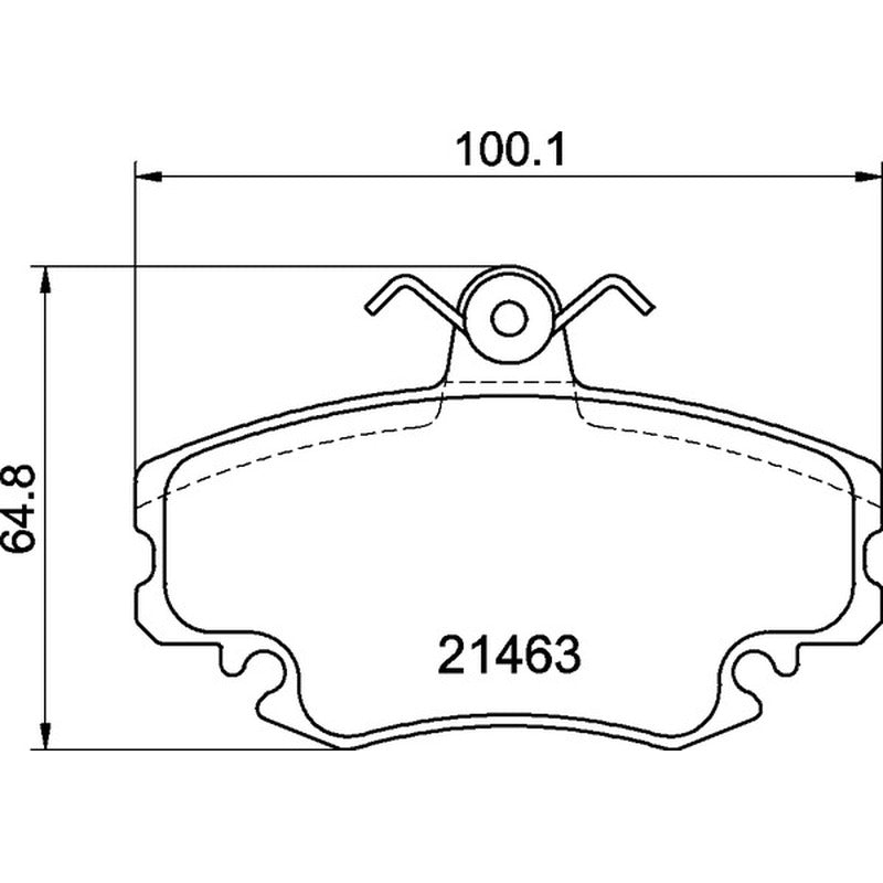 Mintex Racing MRM1802 Brake Pads 100.1mm x 64.8mm MDB2192MRM1802