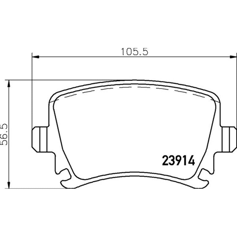 Mintex Racing MRM1801 FR Brake Pads 105.5mm x 56.5mm MDB2580FR - Rear