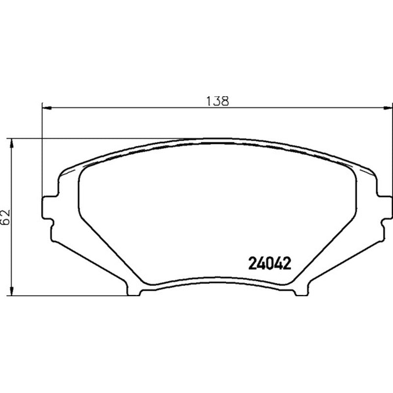 Mintex Racing MRM1801 FR Brake Pads 138mm x 62mm MDB2589FR - Front