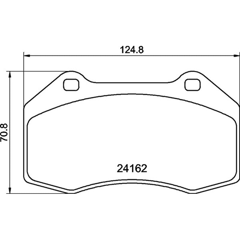 Mintex Racing F4R Brake Pads 124.8mm x 70.8mm 2725F4R15.00 - Front