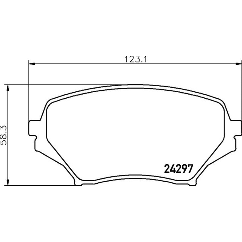 Mintex Racing F6R Brake Pads 123.1mm x 58.3mm 2771F6R15.00 - Front